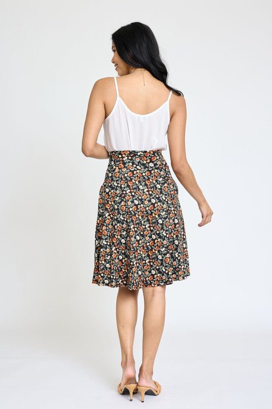 Secrete Garden Floral Midi Skirt #Firefly Lane Boutique1