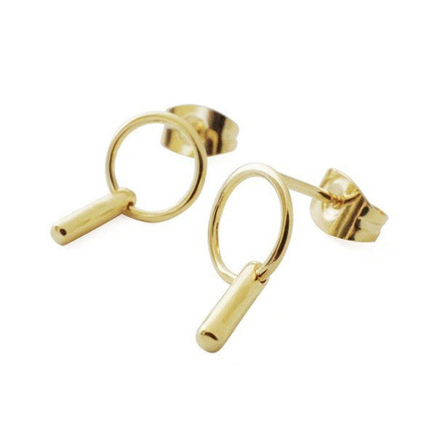 Secrete Treasure Gold Link Bar Earrings #Firefly Lane Boutique1
