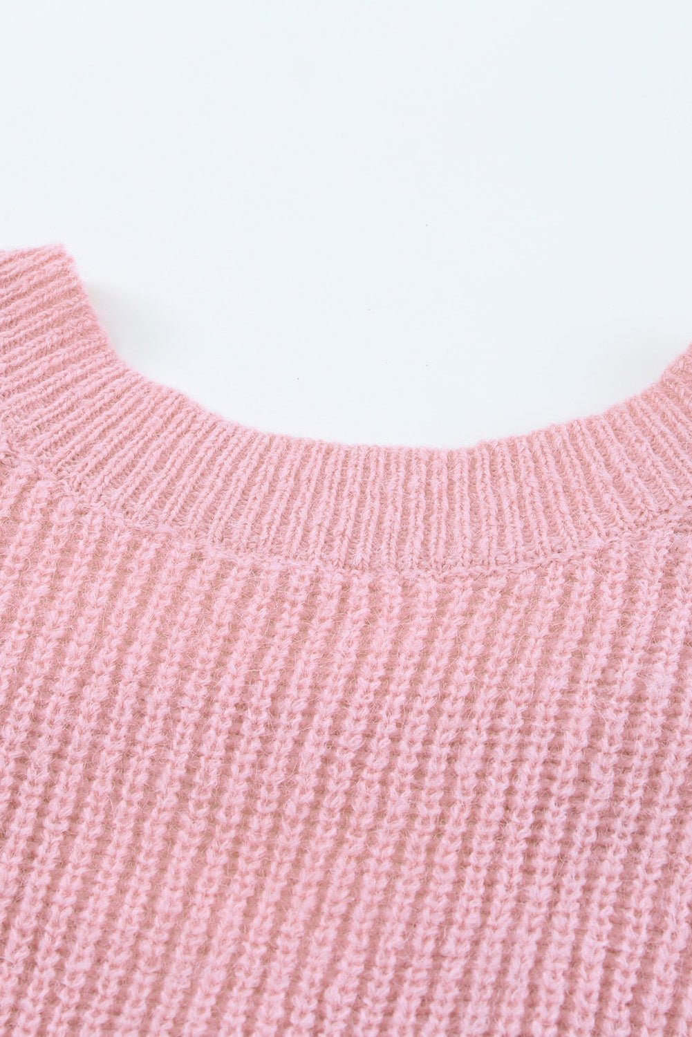 See It Differently Ribbed Drop Shoulder Sweater -Womens pink drop shoulder sweater#Firefly Lane Boutique1