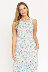 Seeking Summer White Floral Maxi Dres #Firefly Lane Boutique1