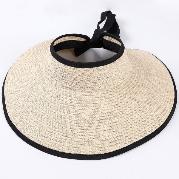 Shade Me Sunshine Beach Straw Sun Visor Hat #Firefly Lane Boutique1
