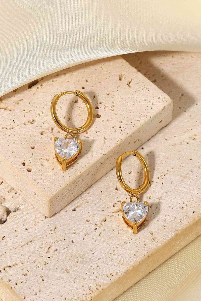 Shine Bright Rhinestone Gold Drop Earrings #Firefly Lane Boutique1