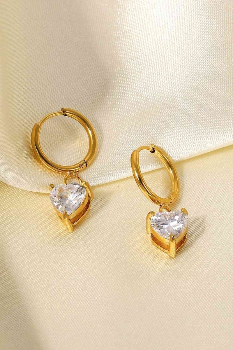 Shine Bright Rhinestone Gold Drop Earrings #Firefly Lane Boutique1