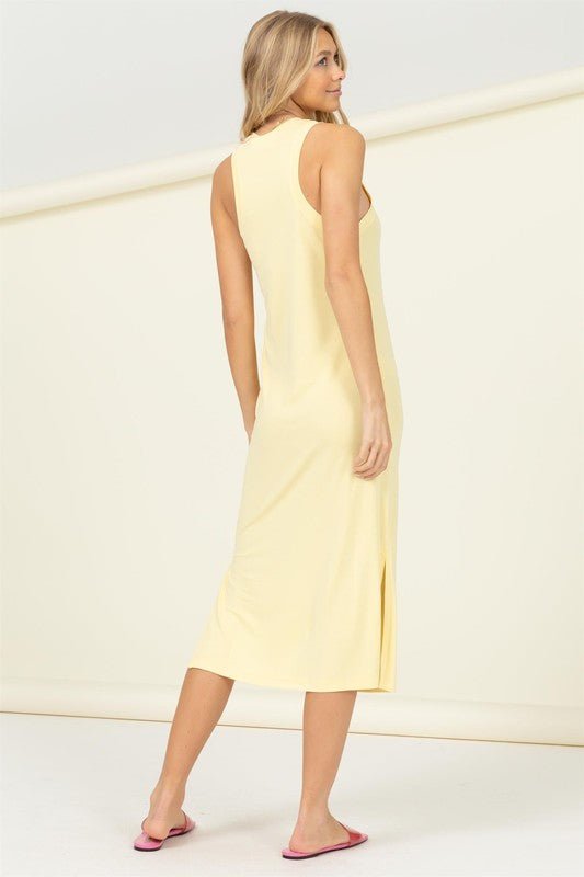 Side Step Summer Sleeveless Dress #Firefly Lane Boutique1