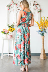 Sing The Melody Maxi Floral Tank Dress #Firefly Lane Boutique1