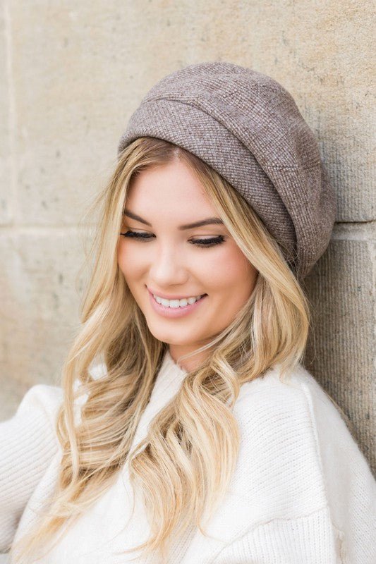 Slouchy Fold-Over Women’s Beret Hat #Firefly Lane Boutique1