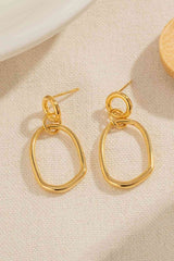 Staying True 18k Gold Dangle Hoop Earrings #Firefly Lane Boutique1