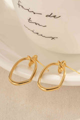 Staying True 18k Gold Dangle Hoop Earrings #Firefly Lane Boutique1