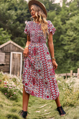 Step Forward Bohemian Midi Dress #Firefly Lane Boutique1