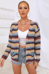 Striped Open Front Cardigan #Firefly Lane Boutique1