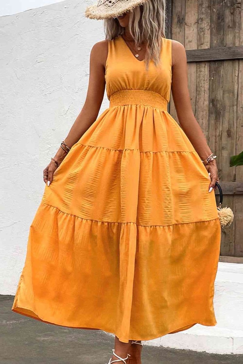 Summer Breeze Tiered Maxi Dress #Firefly Lane Boutique1