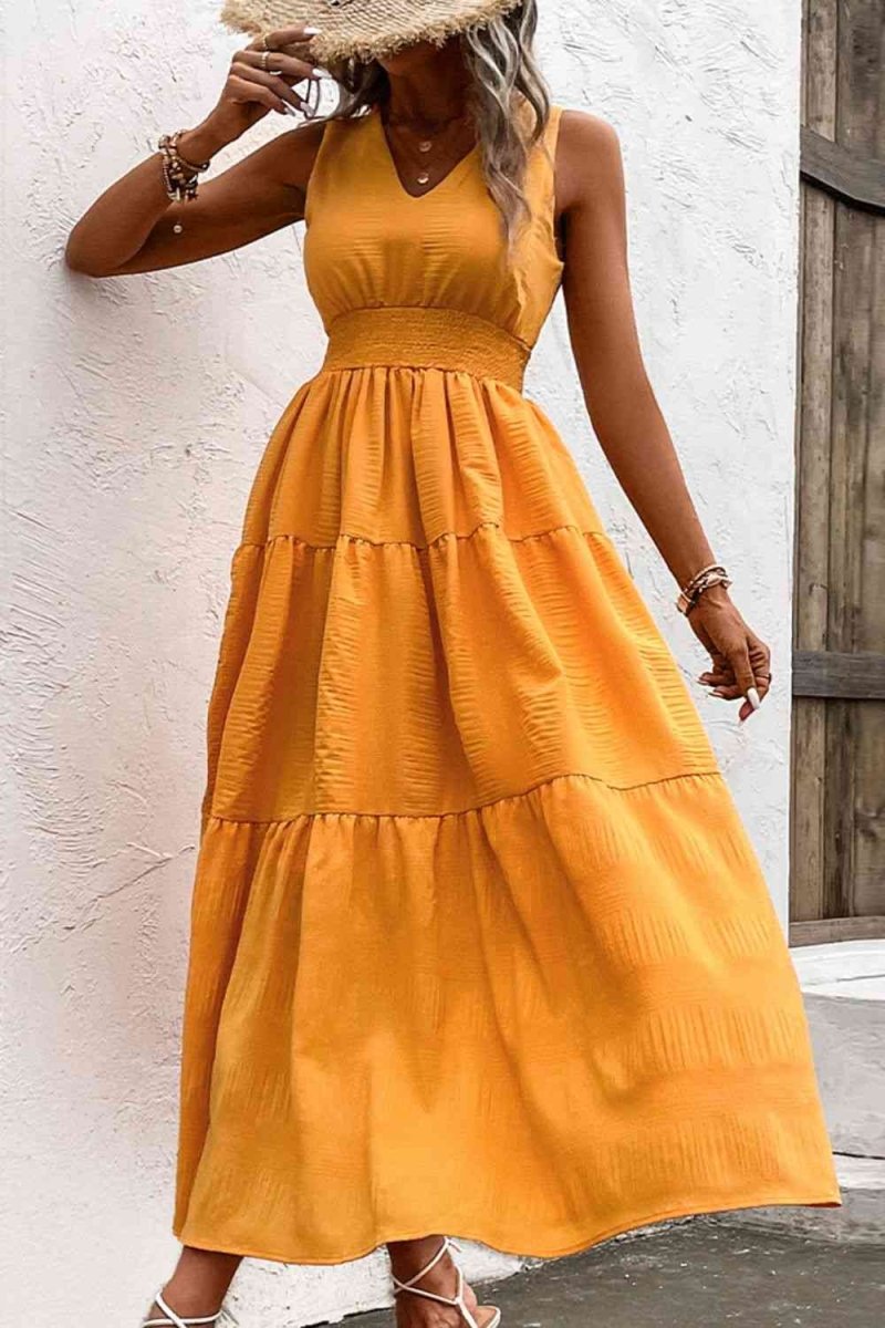 Summer Breeze Tiered Maxi Dress #Firefly Lane Boutique1