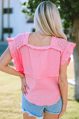 Summer Dreams Short Sleeve Pink Blouse #Firefly Lane Boutique1