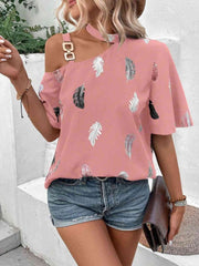 Summer Escape Pink Asymmetrical Blouse #Firefly Lane Boutique1
