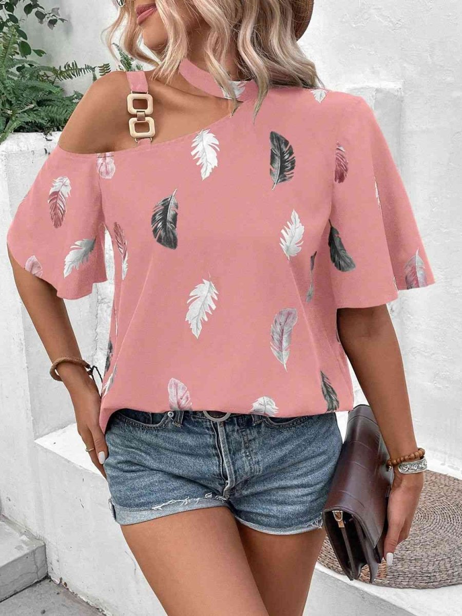 Summer Escape Pink Asymmetrical Blouse #Firefly Lane Boutique1