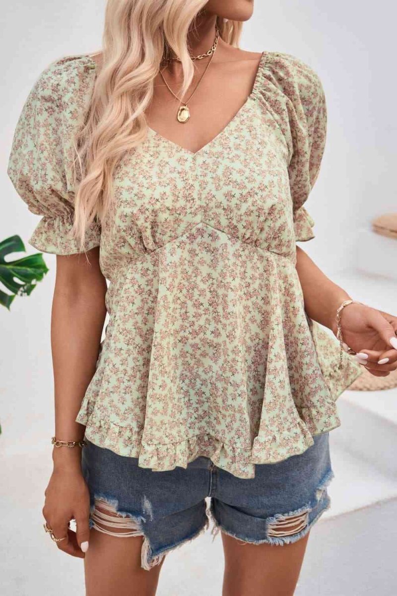 Summer Meadow Womens Short Sleeve Blouses #Firefly Lane Boutique1