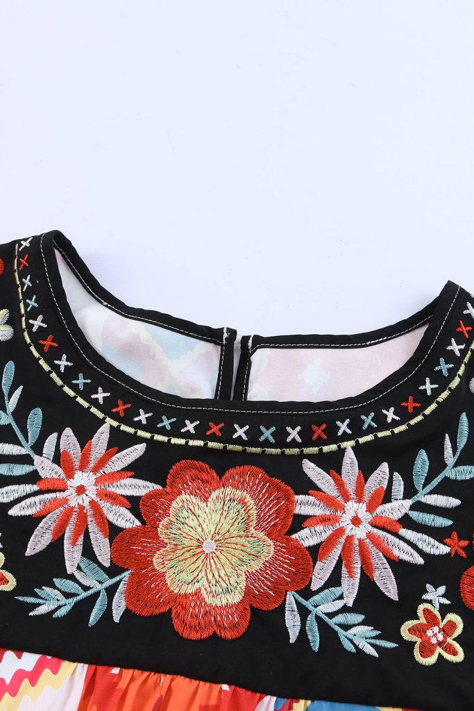 Summer Whispers Embroidery Blouse with Short Sleeves #Firefly Lane Boutique1