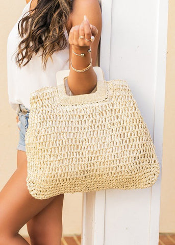Sun and Sand Weave Beach Bag #Firefly Lane Boutique1