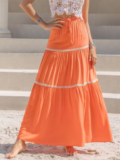 Sun Kissed Citrus Maxi Orange Skirt #Firefly Lane Boutique1