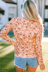 Sunset Petals Floral Long Sleeve Top #Firefly Lane Boutique1