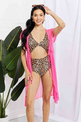 Sunshine Splash Open Front Pink Cover Up #Firefly Lane Boutique1