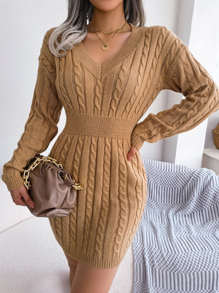 Sweater Weather Cable Knit Mini Sweater Dress #Firefly Lane Boutique1