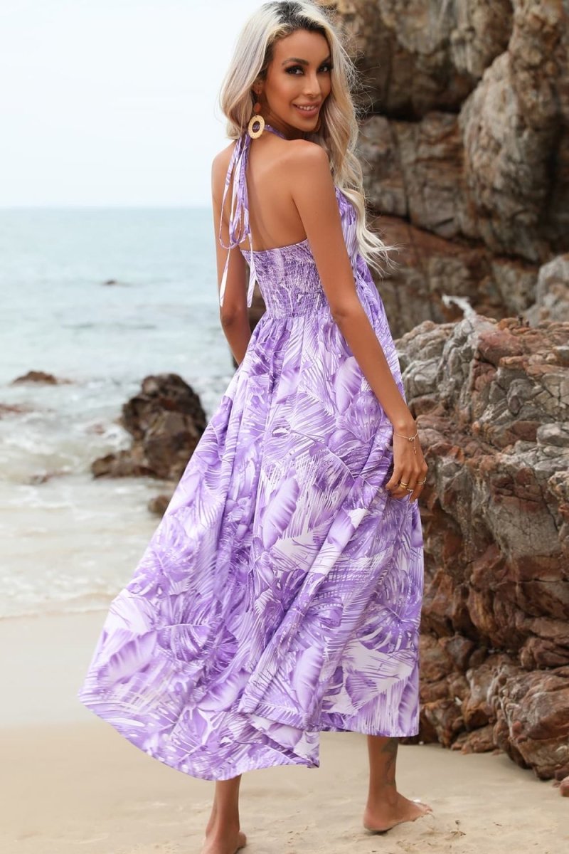 Take a Break Halter Maxi Alohas Dress #Firefly Lane Boutique1