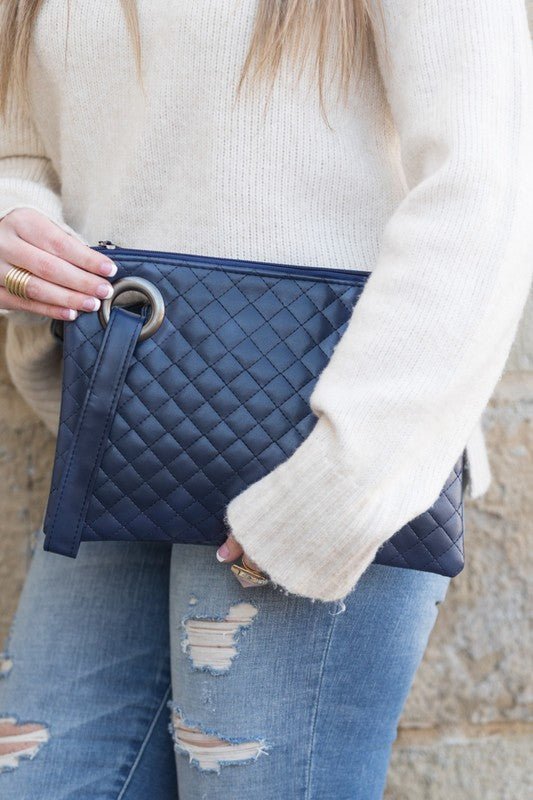 Take Me Away Quilted Wristlet Clutch Bag #Firefly Lane Boutique1