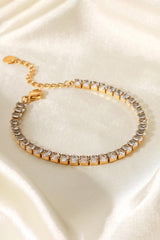 Tennis Bracelet 18K Gold Plated Inlaid Zircon -#Firefly Lane Boutique1
