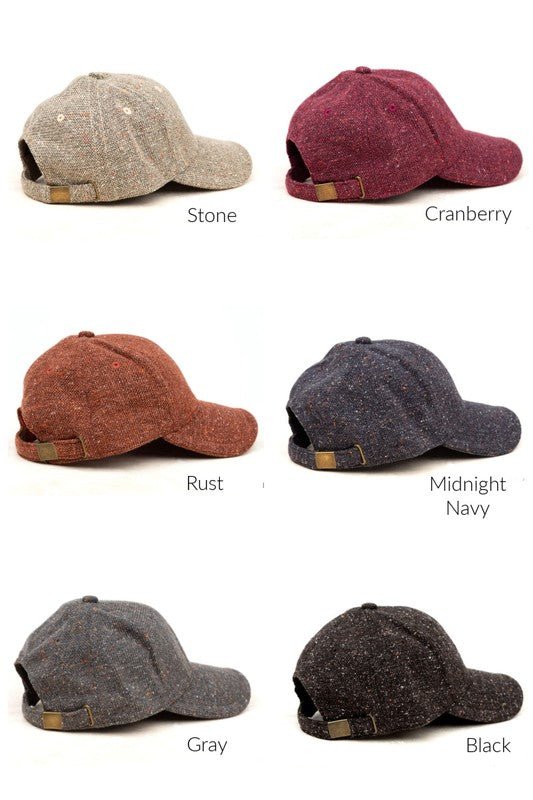 Texture Trends Baseball Tweed Caps #Firefly Lane Boutique1