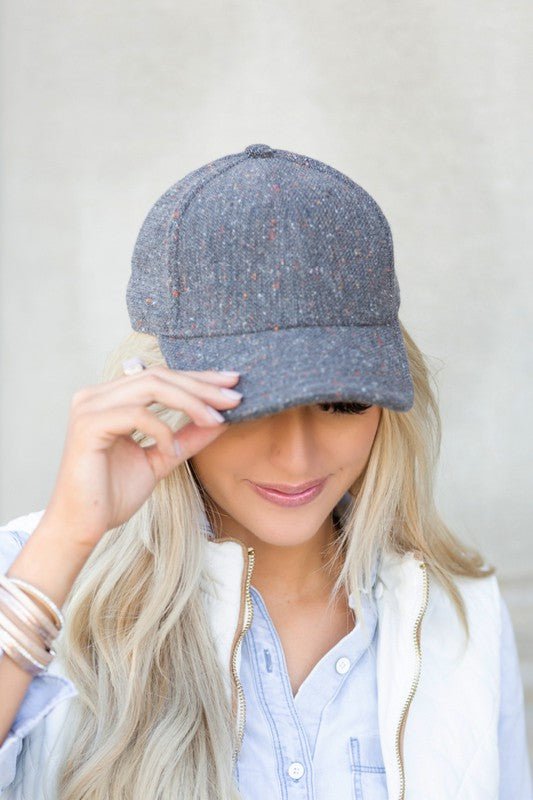 Texture Trends Baseball Tweed Caps #Firefly Lane Boutique1