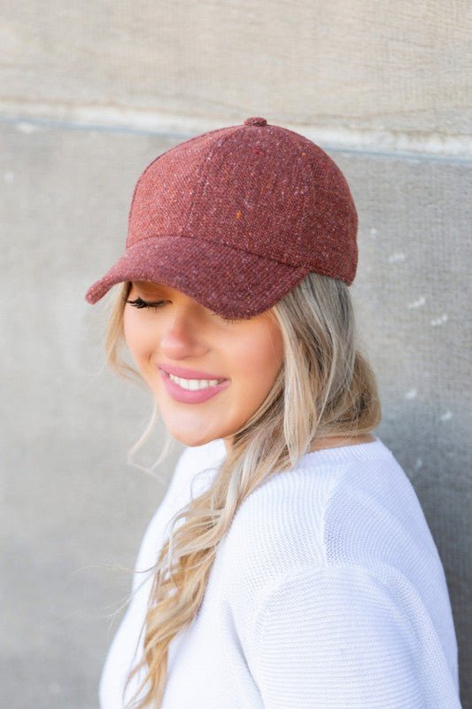 Texture Trends Baseball Tweed Caps #Firefly Lane Boutique1