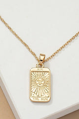 The Sun tarot card pendant necklace #Firefly Lane Boutique1