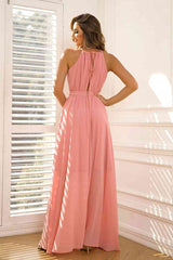 Tied Together Sleeveless Pink Maxi Dress #Firefly Lane Boutique1