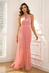 Tied Together Sleeveless Pink Maxi Dress #Firefly Lane Boutique1
