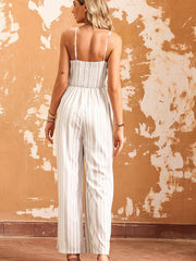 Tied Together Spaghetti Strap Wide Leg Jumpsuit #Firefly Lane Boutique1