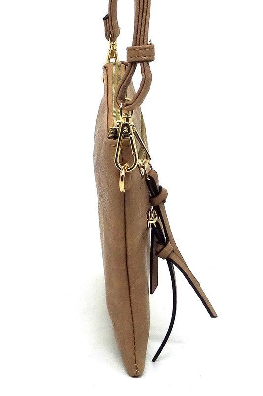 Travel Quest Multi Zipper Crossbody Bag #Firefly Lane Boutique1