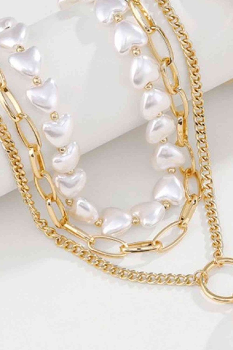 Triple Harmony Pearl Necklace Womens #Firefly Lane Boutique1