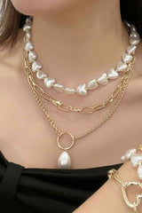 Triple Harmony Pearl Necklace Womens #Firefly Lane Boutique1