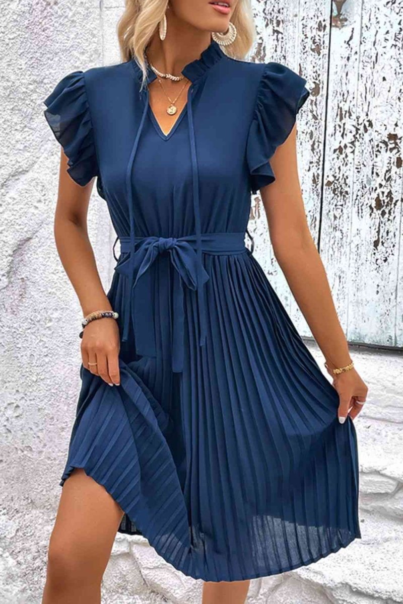 Tropical Lagoon Blue Midi Dress #Firefly Lane Boutique1