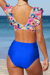 Tropical Splash Blue Floral Bikini #Firefly Lane Boutique1