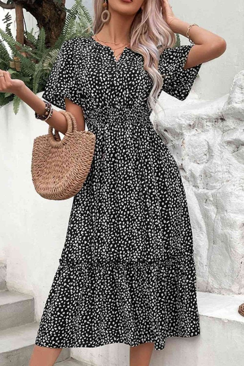 Twirl and Whirl Black Polka Dot Dress #Firefly Lane Boutique1