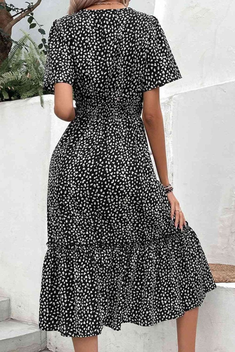 Twirl and Whirl Black Polka Dot Dress #Firefly Lane Boutique1
