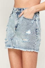 Urban Edge Denim Mini Skirt #Firefly Lane Boutique1