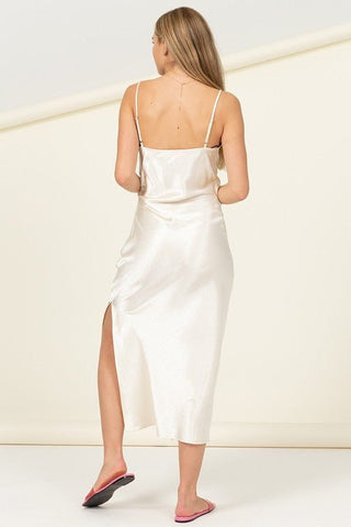 Wedding Guest Maxi Satin Slip Dress #Firefly Lane Boutique1