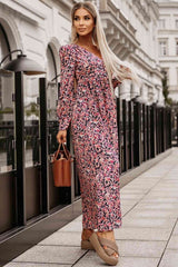 Whimsical Blooms Printed Maxi Dress with Sleeves #Firefly Lane Boutique1
