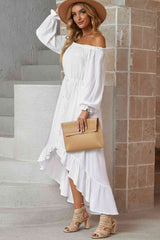 Whispering Winds White Long Sleeve Dress #Firefly Lane Boutique1