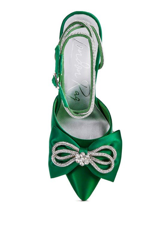 Winged High Heel Rhinestone Embellished Sandals #Firefly Lane Boutique1