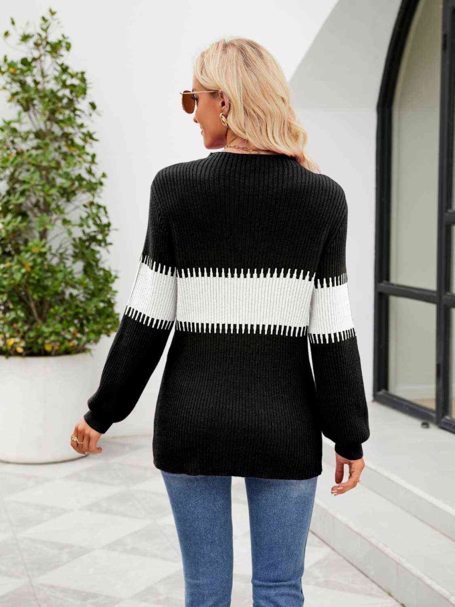 Winter is Coming Contrast Sweater #Firefly Lane Boutique1