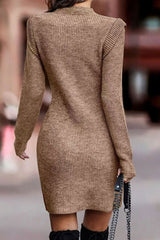 Winter Magic Puff Sleeve Sweater Dress #Firefly Lane Boutique1